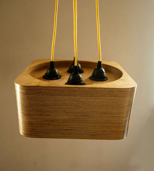 Quad Bulb Square Pendant Light - Image 2