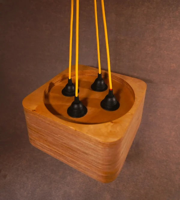 Quad Bulb Square Pendant Light - Image 3