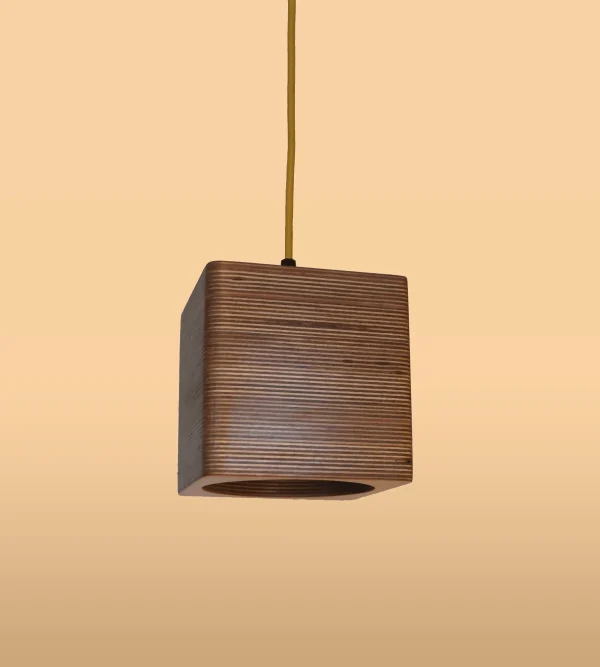 Single Bulb Square Pendant Light - Image 4