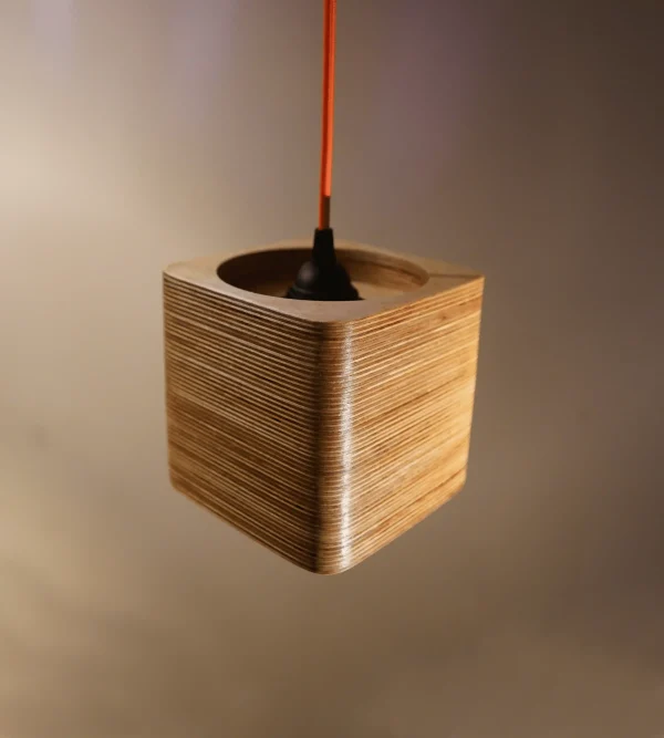Single Bulb Square Pendant Light