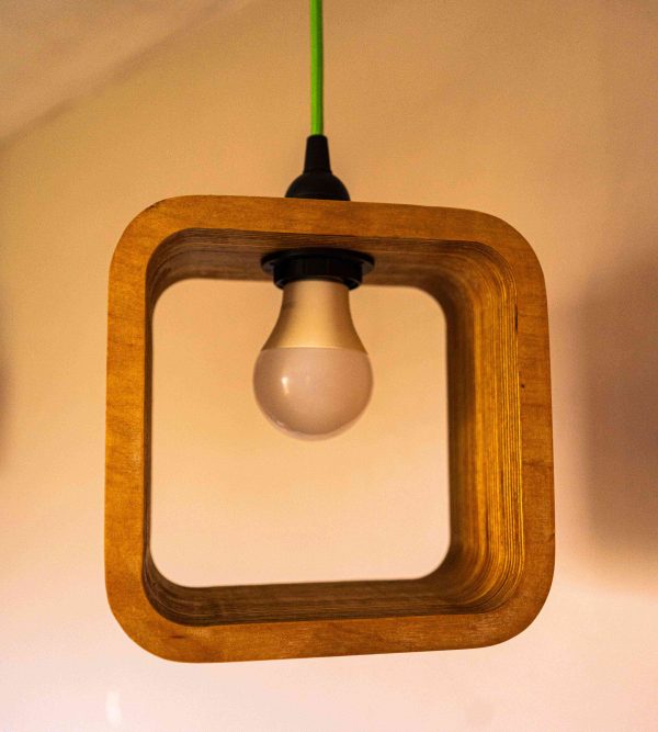 Single Bulb Halo Pendant Light
